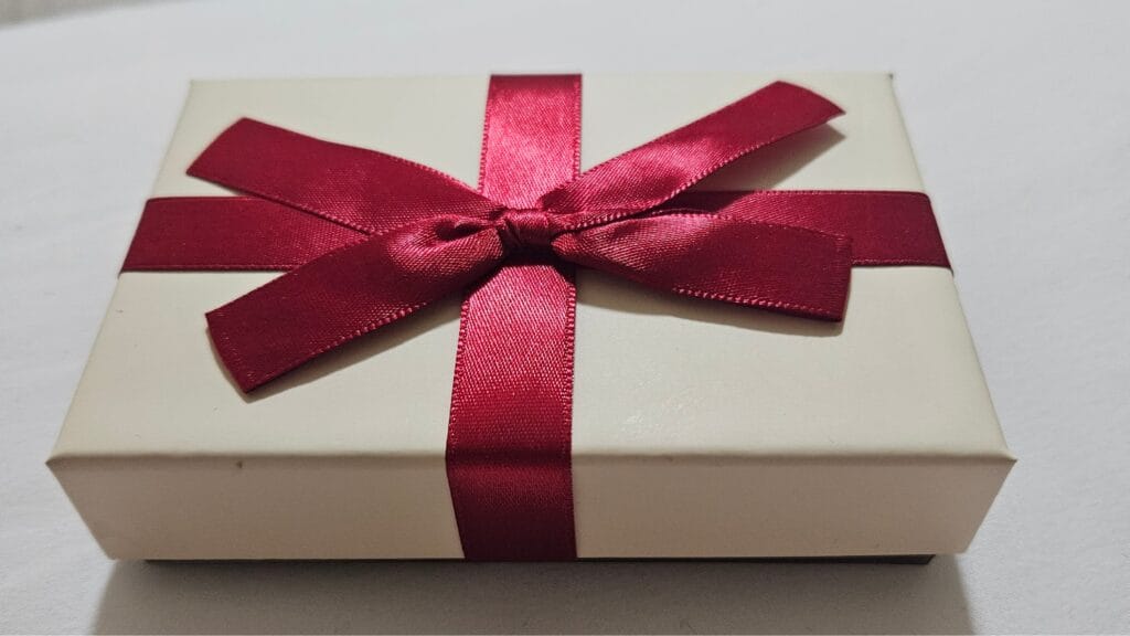 Box of Valentine's Day chocolates gifted by my Japanese girlfriend in Tokyo, showcasing Japan's unique chocolate-giving tradition